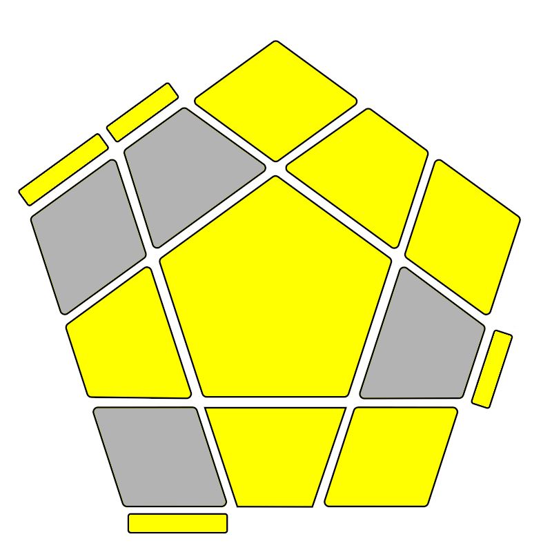 Megaminx OLL 33 Pi Algorithm