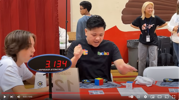 Rubik's Cube World Record 3.13 by Max Park
